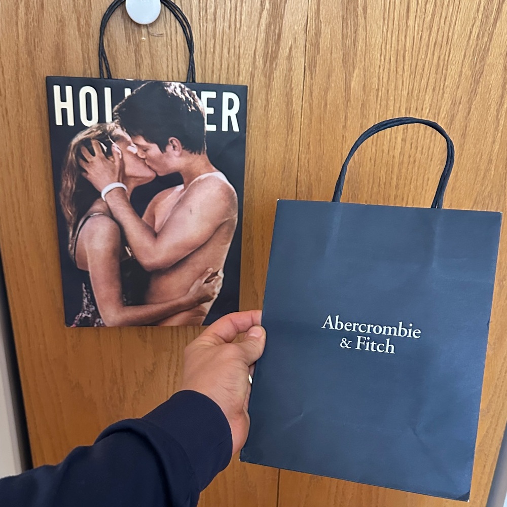 Hollister and Abercrombie & Fitch VTG Gift Bags